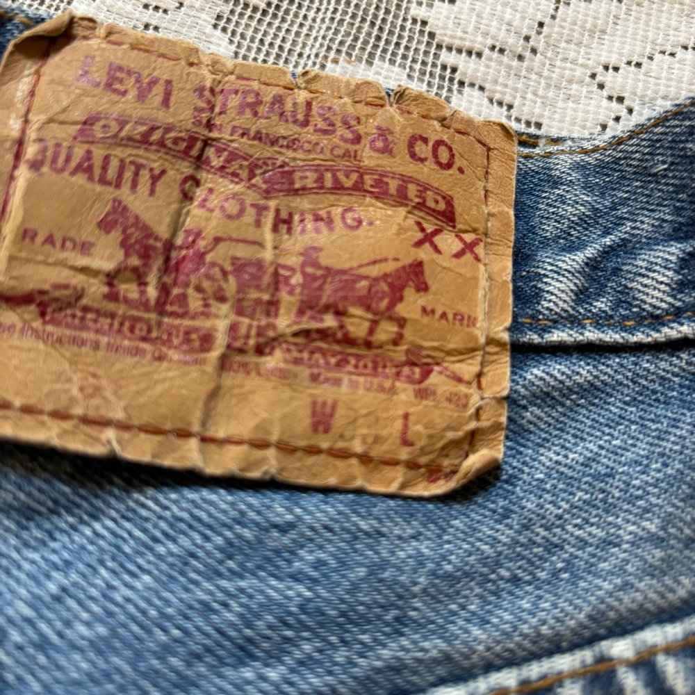 Levi's Men's Straight Blue Jeans - Picture 3 of 6